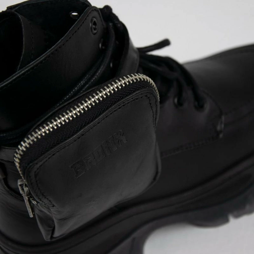 BRONX SHOES Jaxstar Hiking Mid Cut Black Sneakers 9 BRONX SHOES Jaxstar Hiking Mid Cut Black Sneakers