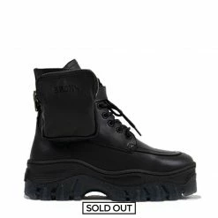 BRONX SHOES Jaxstar Hiking Mid Cut Black Sneakers