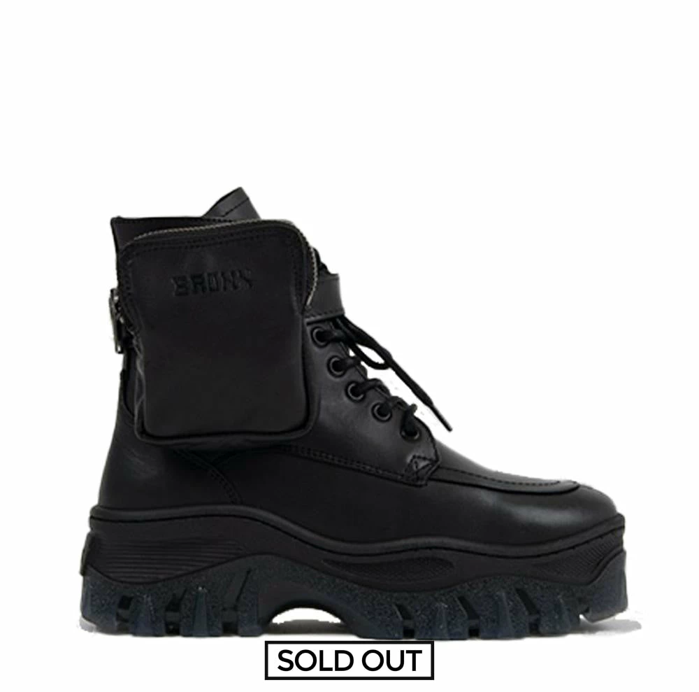 BRONX SHOES Jaxstar Hiking Mid Cut Black Sneakers 1 BRONX SHOES Jaxstar Hiking Mid Cut Black Sneakers