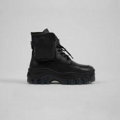 BRONX SHOES Jaxstar Hiking Mid Cut Black Sneakers 24 BRONX SHOES Jaxstar Hiking Mid Cut Black Sneakers