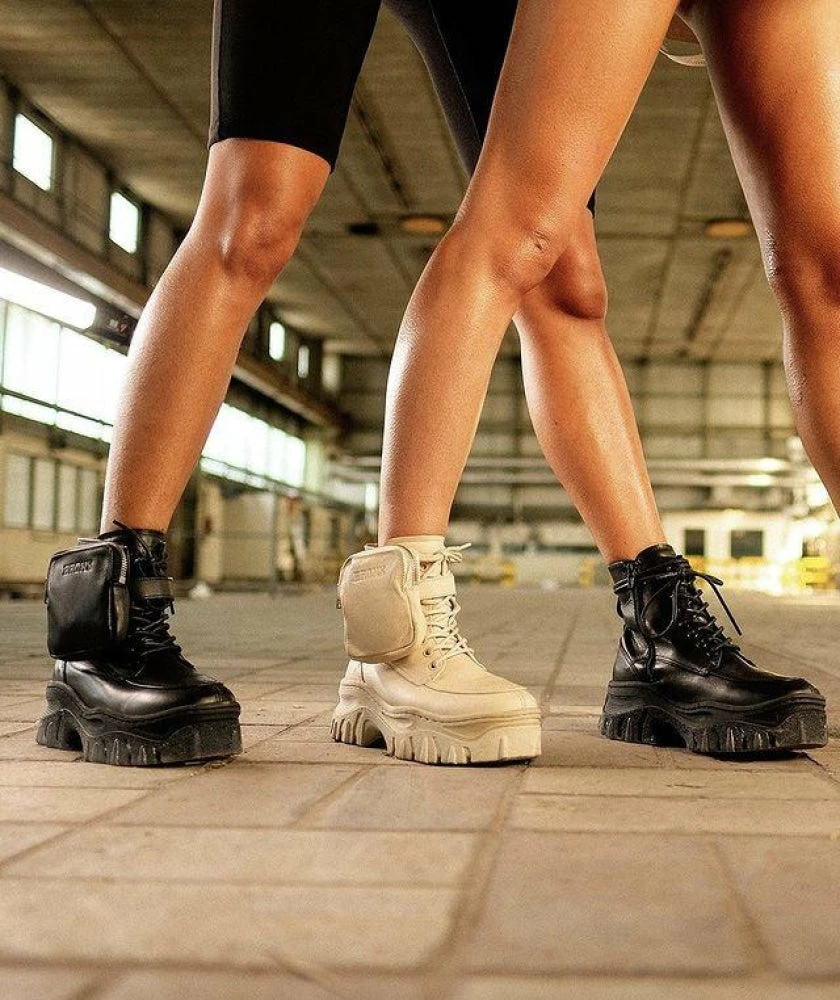 BRONX SHOES Jaxstar Hiking Mid Cut Black Sneakers 2 BRONX SHOES Jaxstar Hiking Mid Cut Black Sneakers