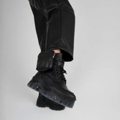 BRONX SHOES Jaxstar Hiking Mid Cut Black Sneakers 19 BRONX SHOES Jaxstar Hiking Mid Cut Black Sneakers