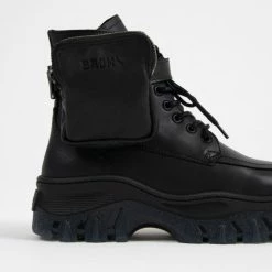 BRONX SHOES Jaxstar Hiking Mid Cut Black Sneakers 15 BRONX SHOES Jaxstar Hiking Mid Cut Black Sneakers