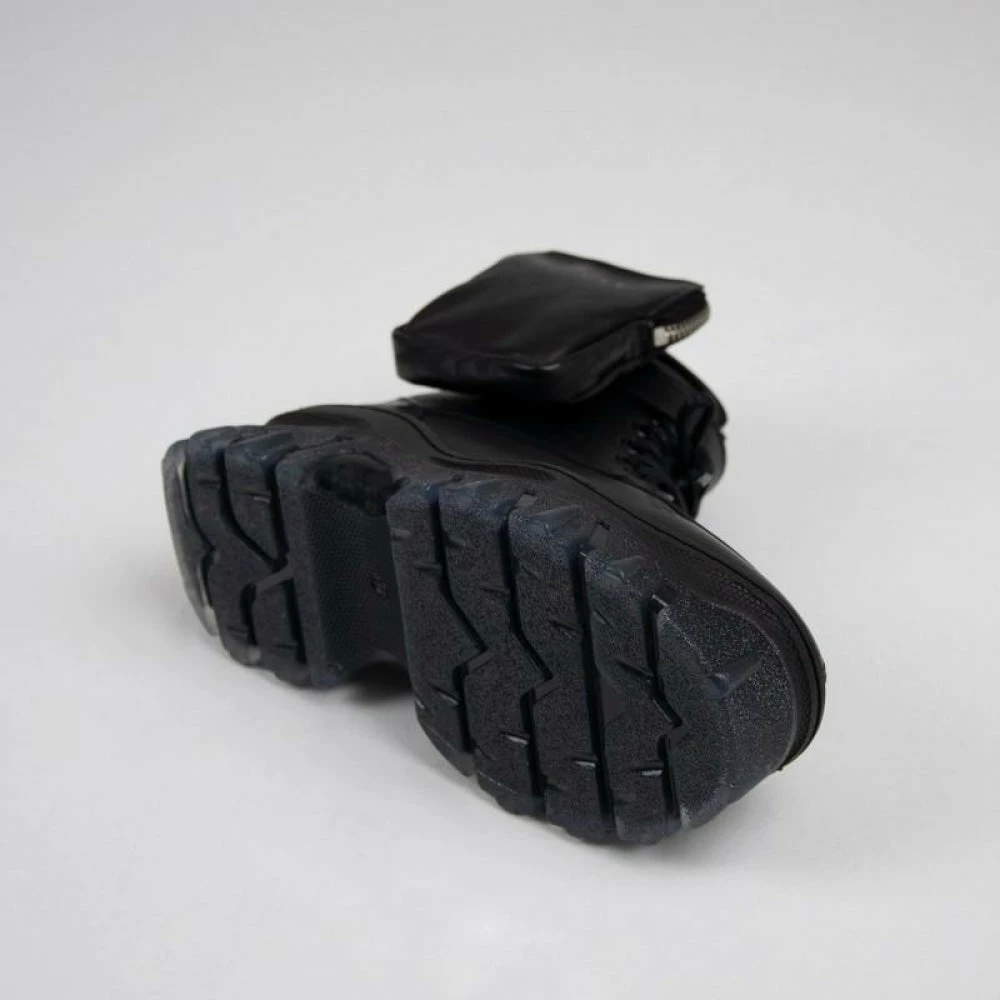 BRONX SHOES Jaxstar Hiking Mid Cut Black Sneakers 6 BRONX SHOES Jaxstar Hiking Mid Cut Black Sneakers