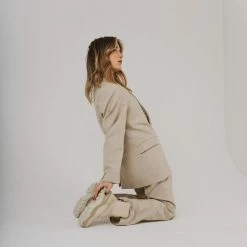 BRONX Jaxstar Hiking Mid Cut Camel Sneakers