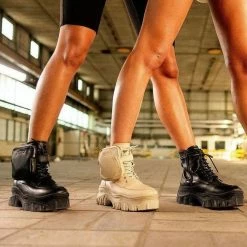 BRONX Jaxstar Hiking Mid Cut Camel Sneakers