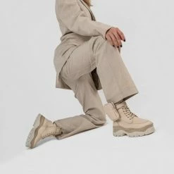 BRONX Jaxstar Hiking Mid Cut Camel Sneakers