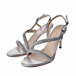 CHANTAL Jolanda Strass Silver High Sandals