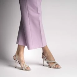 CHANTAL Jolanda Strass Silver High Sandals