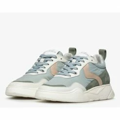 VOILE BLANCHE Joshee Sage Green Chunky Sneakers