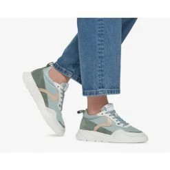 VOILE BLANCHE Joshee Sage Green Chunky Sneakers