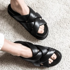 IVYLEE COPENHAGEN NEW IN Josie Black Leather Sandals