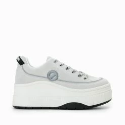 NO NAME Jump Derby Cow Suede White Sneakers