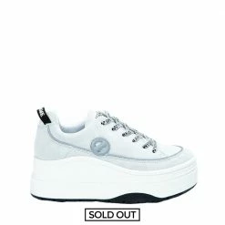 NO NAME Jump Derby Cow Suede White Sneakers