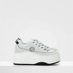 NO NAME Jump Derby Cow Suede White Sneakers