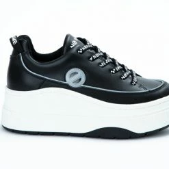 NO NAME SHOES Jump Derby Nappa Black Sneakers