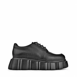 AKAADA Jun Black Lace-Up Loafers