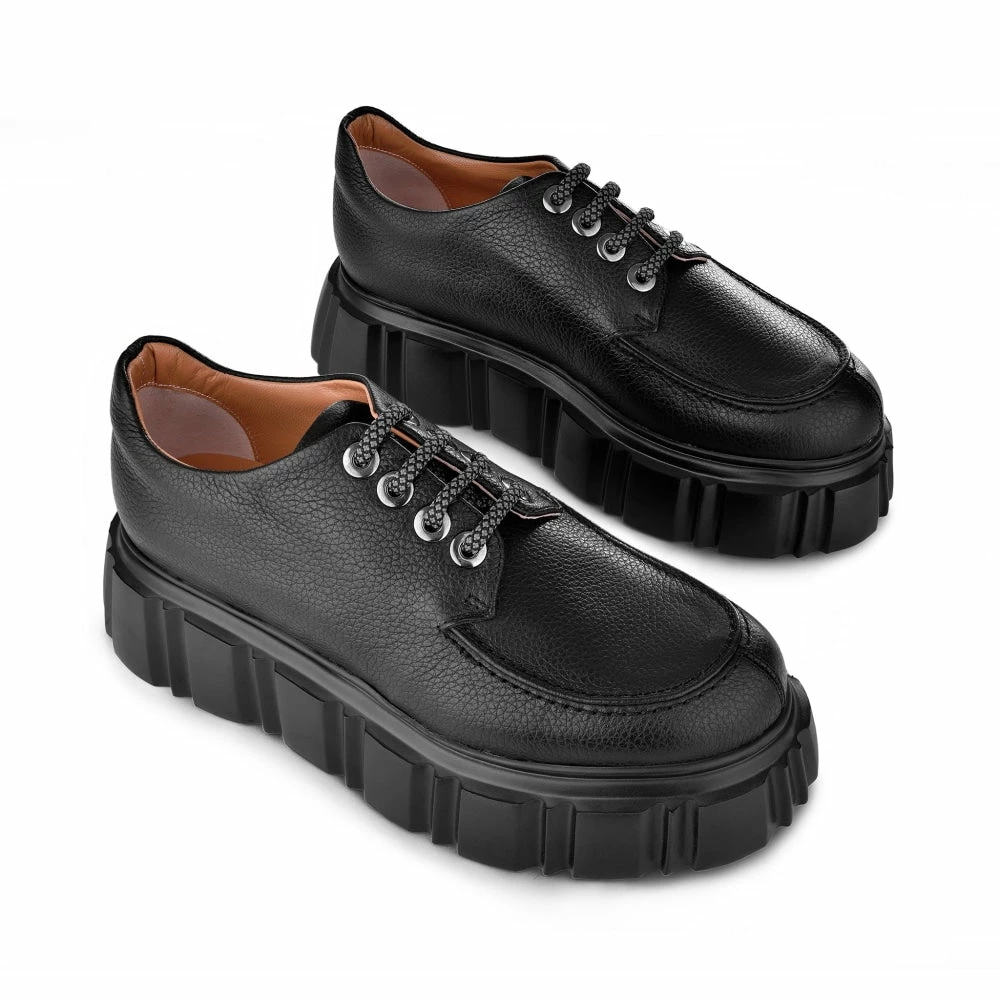 AKAADA Jun Black Lace-Up Loafers 2 AKAADA Jun Black Lace-Up Loafers