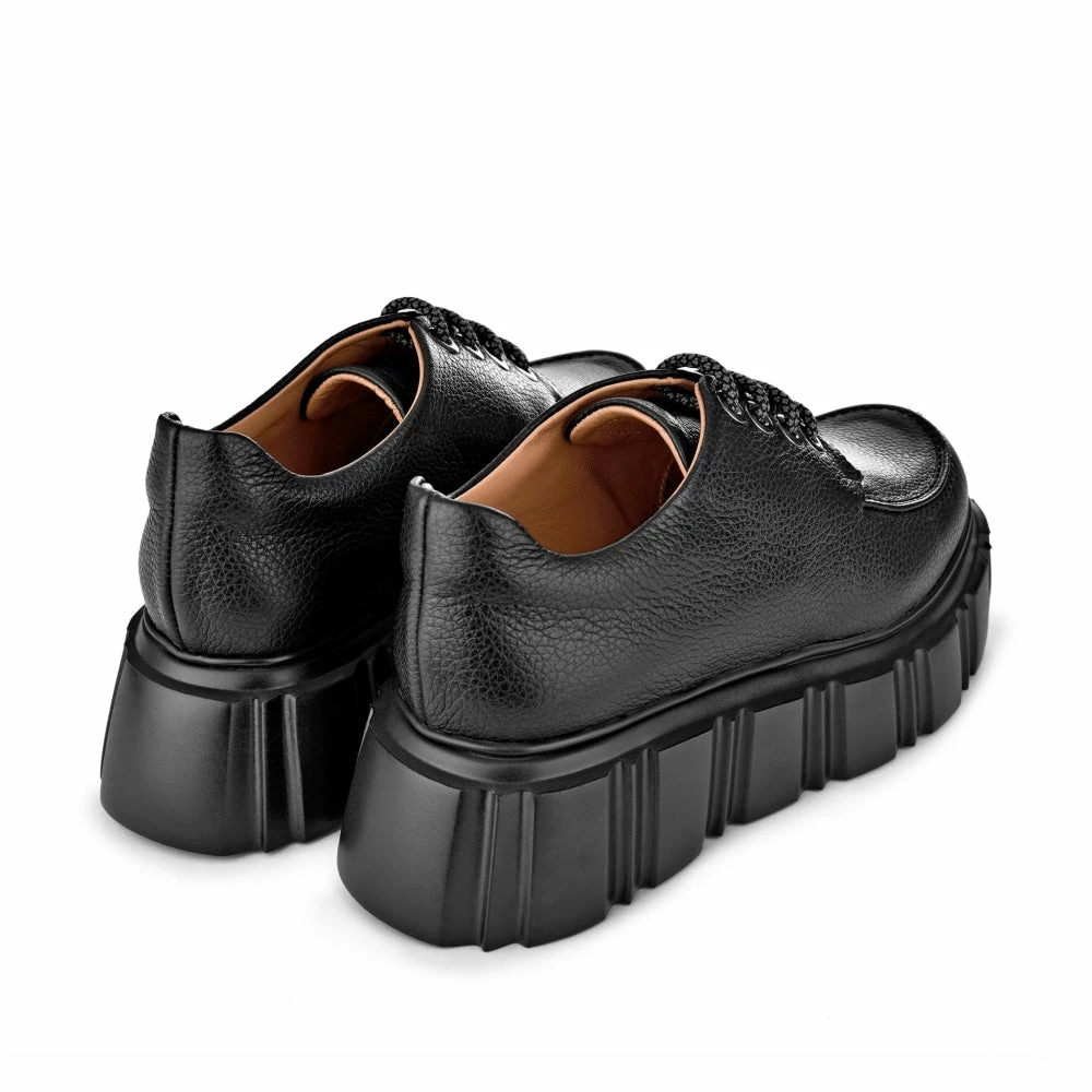 AKAADA Jun Black Lace-Up Loafers 4 AKAADA Jun Black Lace-Up Loafers