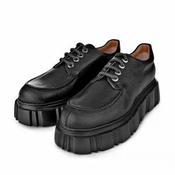 AKAADA Jun Black Lace-Up Loafers 9 AKAADA Jun Black Lace-Up Loafers