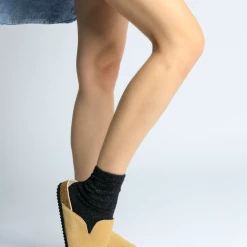 AKAADA NEW IN Kibo Beige Pony Hair Mules