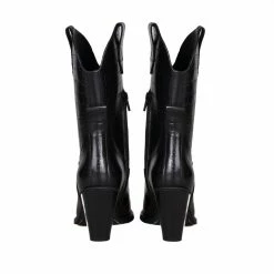 NUDE OF SCANDINAVIA SHOES Kim Sierra Nero Cowboy Boots