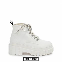 NO NAME SHOES Kross Canvas Ivory Low Boots