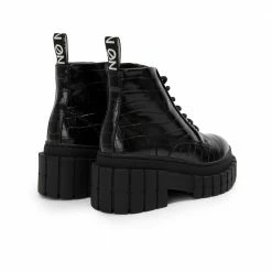 NO NAME Kross Croco Black Low Boots