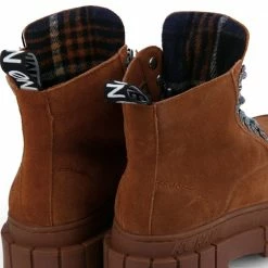 NO NAME Kross Low Suede Chestnut Boots SHOES