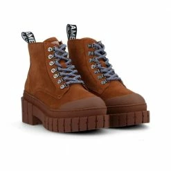NO NAME Kross Low Suede Chestnut Boots SHOES
