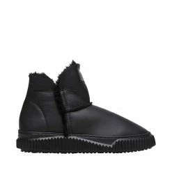 VOILE BLANCHE Land Black Sheepskin Moon Boots SHOES