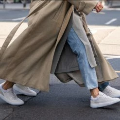 COPENHAGEN STUDIOS SHOES Leather Mix Eggshell Chunky Sneakers