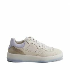 COPENHAGEN STUDIOS SHOES Leather Mix Eggshell Chunky Sneakers