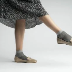 POMME D'OR Lena Nude Leather Loafers