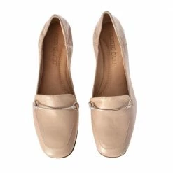 POMME D'OR Lena Nude Leather Loafers