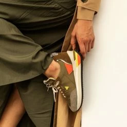 0-105 ZEROCENTCINQ SHOES Lenox Khaki Chunky Sneakers