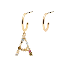 P D PAOLA ACCESSORIES Letter A Earrings