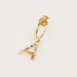 P D PAOLA ACCESSORIES Letter A Earrings