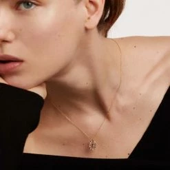 P D PAOLA Letter C Circle Necklace