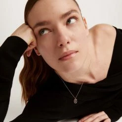 P D PAOLA Letter C Circle Necklace