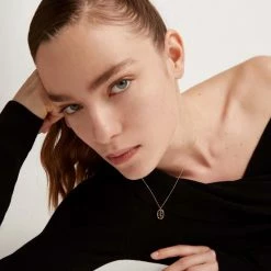 P D PAOLA Letter C Circle Necklace