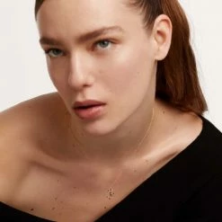 P D PAOLA Letter G Circle Necklace ACCESSORIES