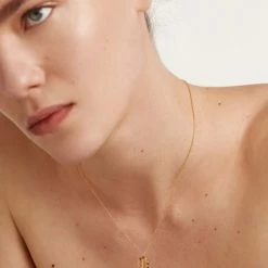 P D PAOLA Letter J Circle Necklace ACCESSORIES