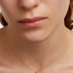 P D PAOLA Letter K Circle Necklace ACCESSORIES