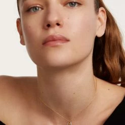 P D PAOLA Letter K Circle Necklace ACCESSORIES