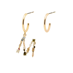 P D PAOLA Letter M Earrings ACCESSORIES