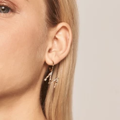 P D PAOLA Letter M Earrings ACCESSORIES