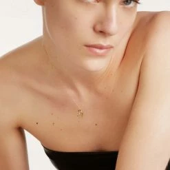 P D PAOLA Letter N Circle Necklace ACCESSORIES