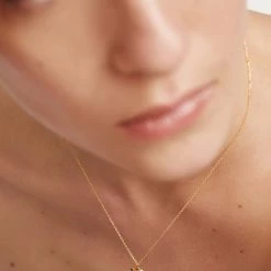 P D PAOLA Letter N Circle Necklace ACCESSORIES