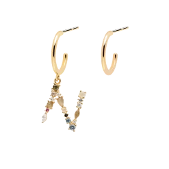 P D PAOLA ACCESSORIES Letter N Earrings